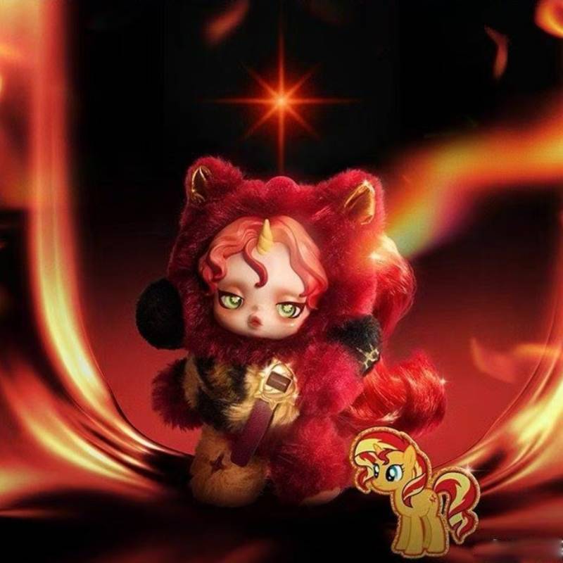 Skullpanda X My Little Pony Pluche Speelgoed Blind Box Met Zacht Pluche Materiaal Voor Kinderen En Verzamelaars