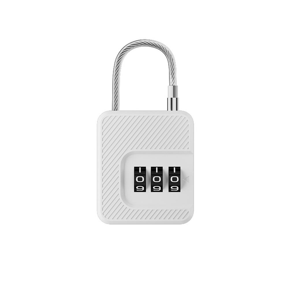 Portable Padlock 3 Digit Code Lock For Travel Luggage Cabinet Locker Anti-theft Combination Password Lock Padlock White/black