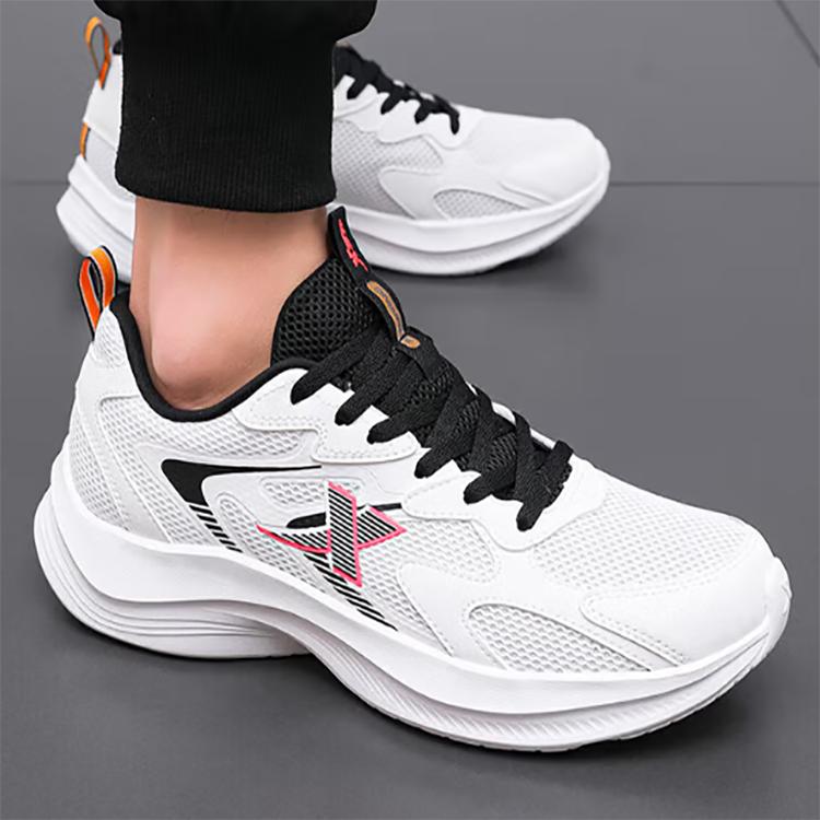 Xtep Scarpe da Ginnastica Casual da Corsa Uomo Ultra Leggere Comode alla Moda Ammortizzanti Leggere Basse Bianco Nero 875319110028-5