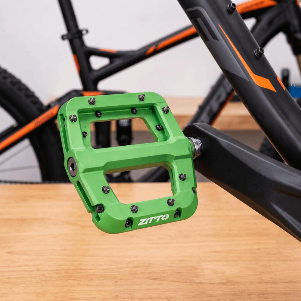 1 Pair Non Slip Mountain Bike Pedals 9/16 Inch Bike Flat Pedals  Road BMX MTB