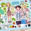 Cute Japanese Anime Girl Cut Film Sticker Book Journal Phone Case DIY Scrapbook Sticker Kawaii Decoration Stickers