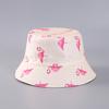 Flamingo Printed Bucket Hat European and American New Small Edge Basin Hat Double-sided Can Be Worn