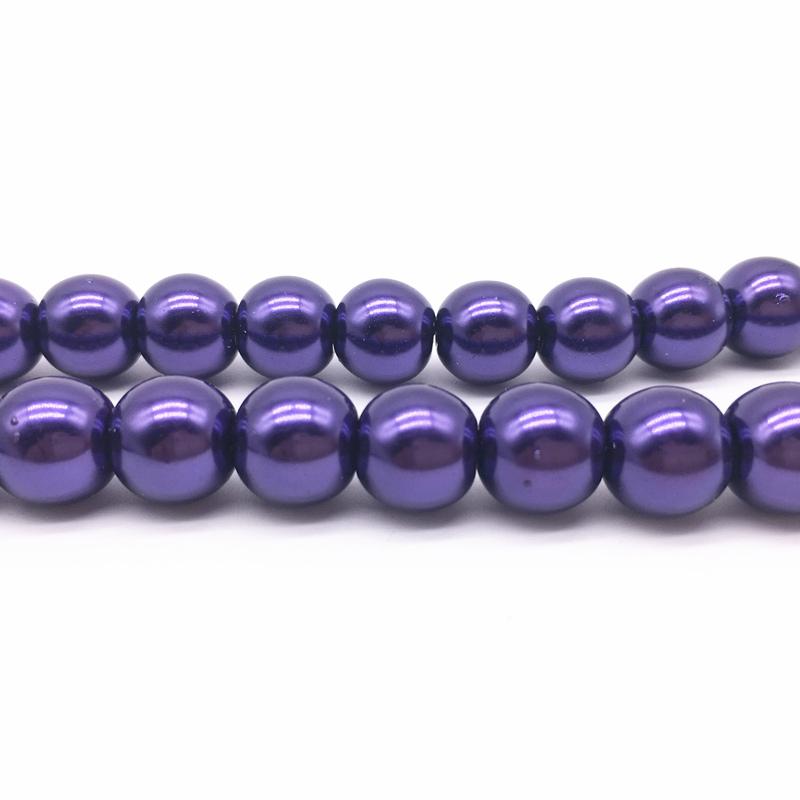 NEW 4/6/8/10mm Round Beads Loose Glass Pearl Spacer Charm Beads for Jewelry Making Diy Handmade Bracelet Accessories