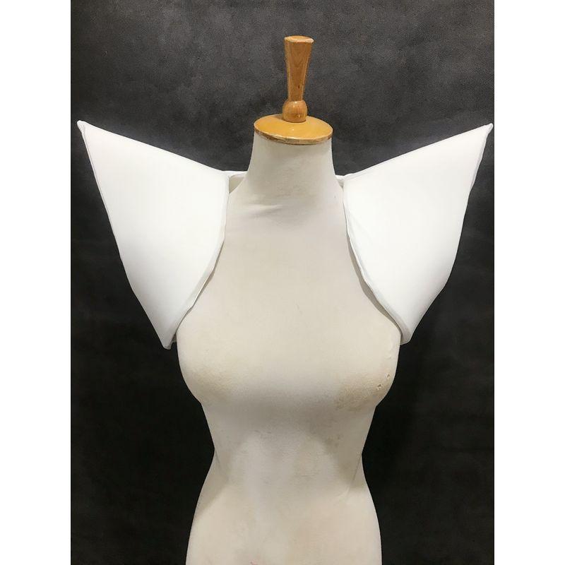 

Gaga Star Преувеличенный Жилет с Летающим Плечом Унисекс White All yards