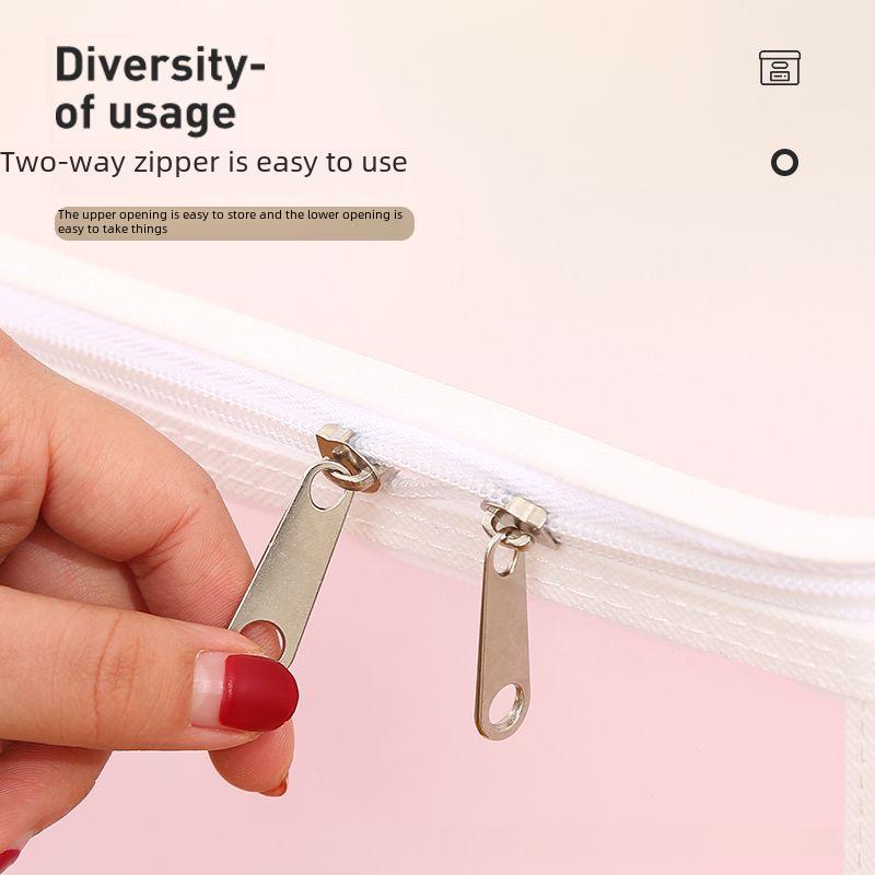 Durable Transparent Foldable Storage Box for Cosmetics, Books, Toys, Clothing