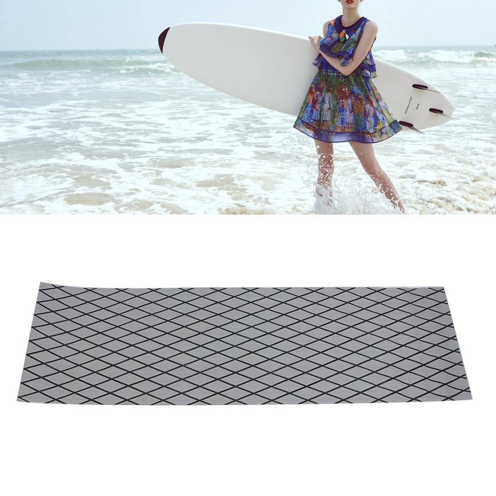EVA Anti Slip Pad Rhombus Pattern with Adhesive Tape for Deck Surfboard(gray&black Stripes)