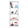Multi Layer Standing Bookcase Bookshelf Storage Shelf Rack Home Organizer for Living Room BedroomGray Color