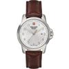 Leader Ladies Leather Strap Silver Dial Quartz 7711.1532 100M Women's Watch