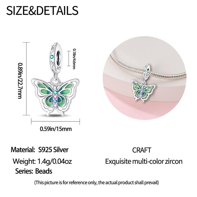 Copper Craft Flower Blue Purple Butterfly Style Sunflower Charms Dragonfly Safety Chain Fit 4Mm Aperture Bracelets Diy Jewellery