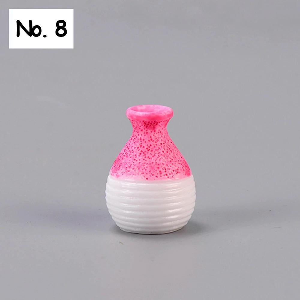 1 st harts vas miniatyr blomkruka liten mun vas prydnad mikro landskap älvträdgård dekor DIY hantverkstillbehör växtkruka