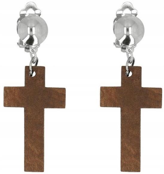 Nun Necklace and Cross Earrings Set Halloween Carnival Costume Prom