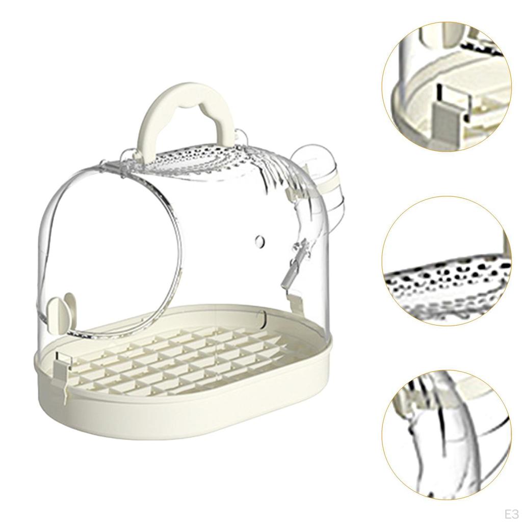 Bird Cage Carrier Easy Carrying Sturdy Parrot Take Out Multiuse for Parrots