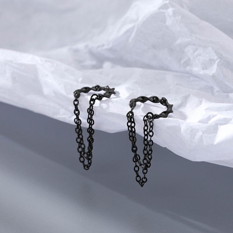 

Клипсы для ушных косточек без пирсинга для женщин, простой и холодный стиль