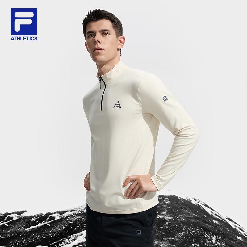 FILA Men's Fleece-Lined Half-Zip Knit Long Sleeve Top