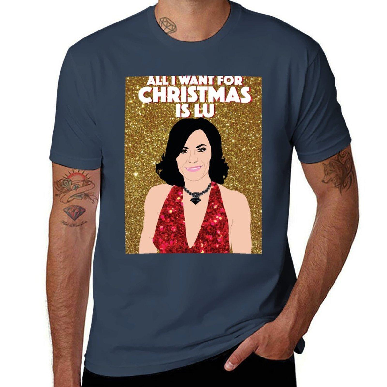 COUNTESS LUANN DELESSEPSAll I Want For Christmas Is LuRHONY (Real Housewives of New York)Christmas TShirt S