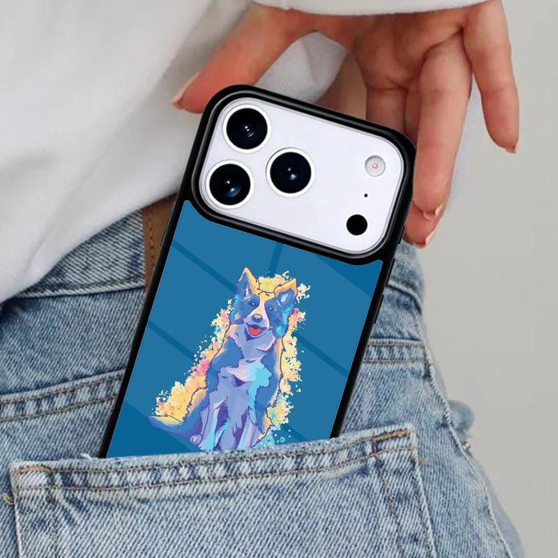 Border Collie Dog Phone Case for iPhone 16e 15 14 13 12 17 Pro Max Plus Air 17pro Cover Coque