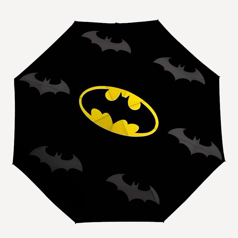 1pc Batman Symbol with Bats Pattern Umbrella with Plastic Handle,Suitable for All Seasons Travel Outdoor Multi-functional UmbrellaDCS268