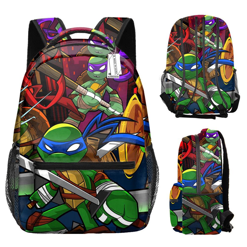 3 Piece School Backpack Set for Students Large Capacity Oxford Cloth Schoolbag with Shoulder Strap and Pencil Case