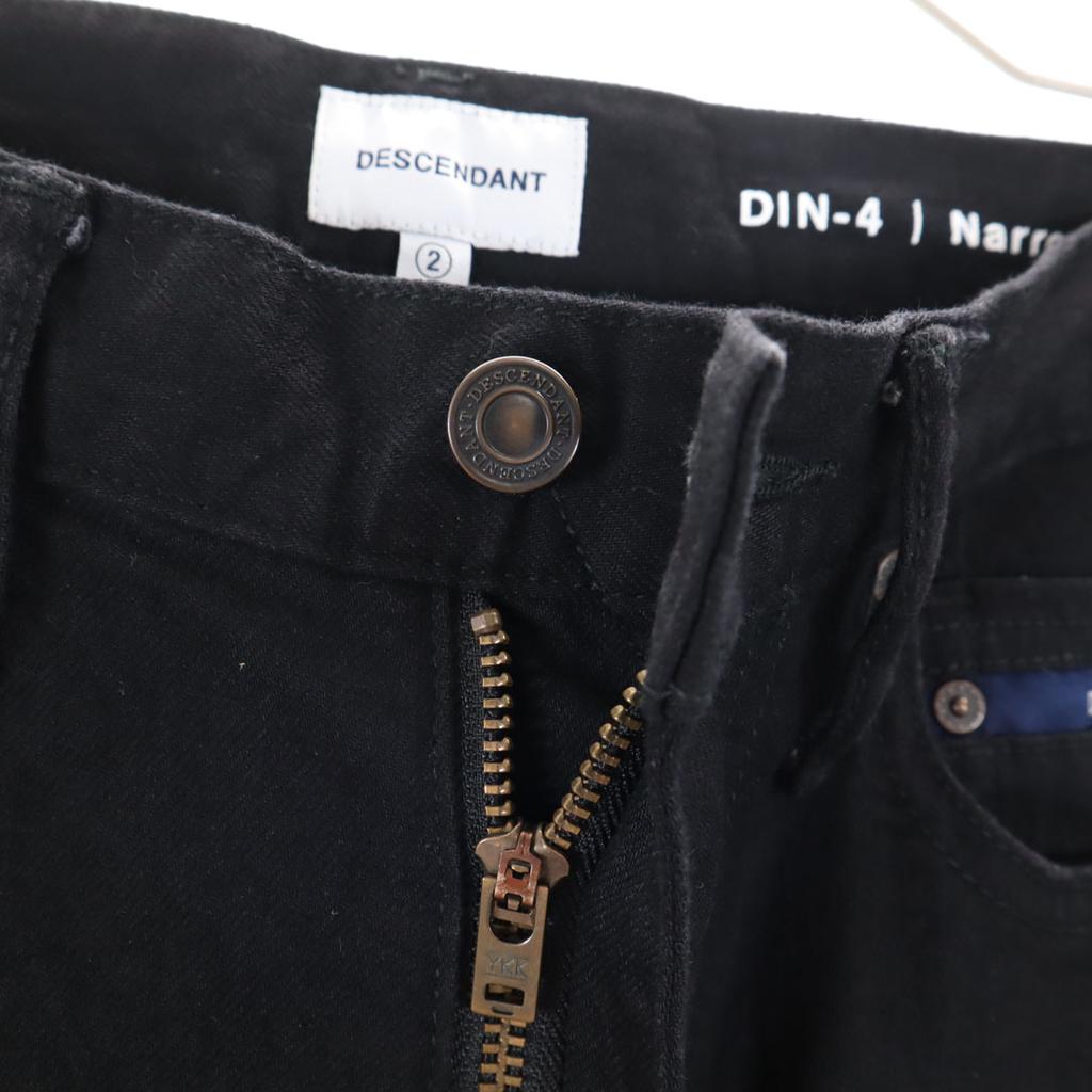 DESCENDANT Made In Japan Narrow Slim Pants 2 Black Men's Used