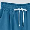 Dames Casual Losse Strandbroek Kleur Losse Casual Vijfde Broek Zakken Linnen Korte Broek