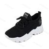 Fashion Women's Shoes 2025 Spring New Fly Weave Comfortable Breathable Mesh Casual Shoes Women Non Slip Lace-up Wedge Sneakers