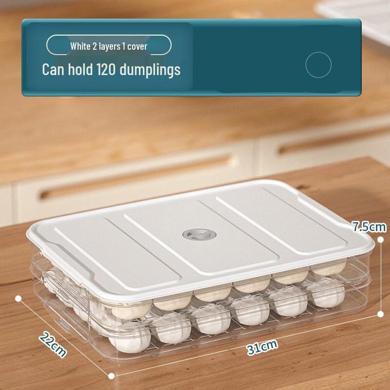 ZISIZ Multi-Layer Fridge Dumpling Storage Box