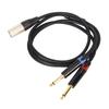 Dual 1 4 Inch to XLR Male Y Splitter Cable XLR Male to Dual 6.35mm TS Mono Plug Microphone Sound Converter Adapter