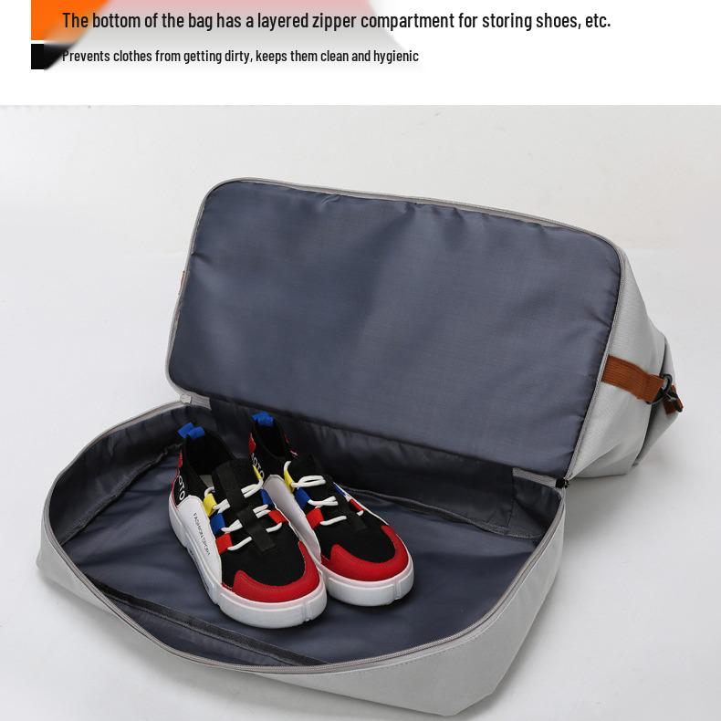 Cross-border Wet-Dry Sports Bag: Expandable Travel Bag with Shoe Compartment, Large Capacity, Custom Logo