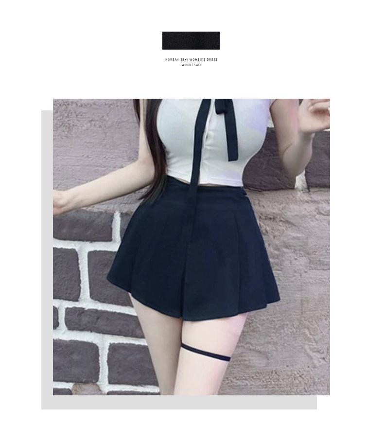 Dongdaemun Women's High Waist Slimming A-Line Skirt Pants
