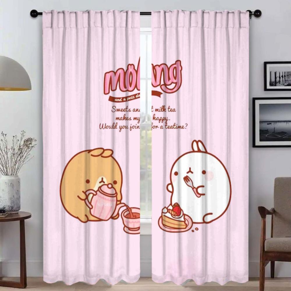 M-molang Küchenvorhänge 2 Stück Elegante Raumvorhänge für Kamera Halloween Dekoration Verdunkelungsvorhang Jalousien Trennwand Kind