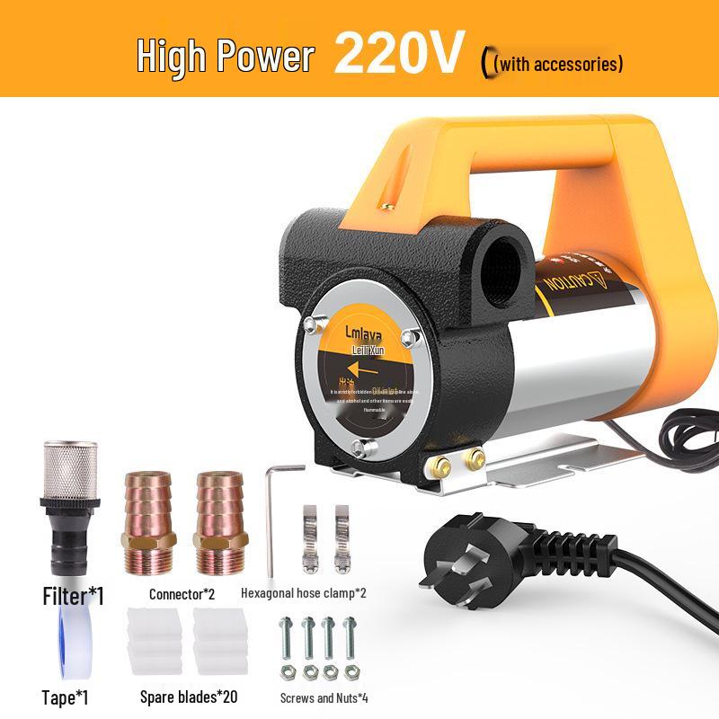 LmLaVa Self-Priming Electric Oil Pump 12V/24V/220V - Diesel & Fuel Extractor