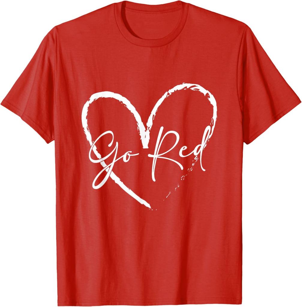 Go Red Design - Heart Disease Month Awareness Gift Unisex T-Shirt