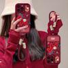 2026 new product is suitable for Huawei Nova15 Year of the Horse mobile phone case Mate80 embroidered pony pendant hand rope soft cover