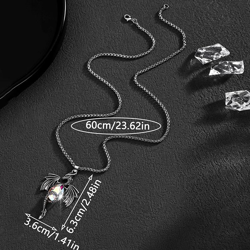 Fashion Personality Retro Cartoon Feilong Shape Men's Couple Pendant Necklace