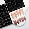 Nail Art Hollow Out Stickers Star Butterfly Love Self-Adhesive Template Stamp Nail Charm Manicure Decorations
