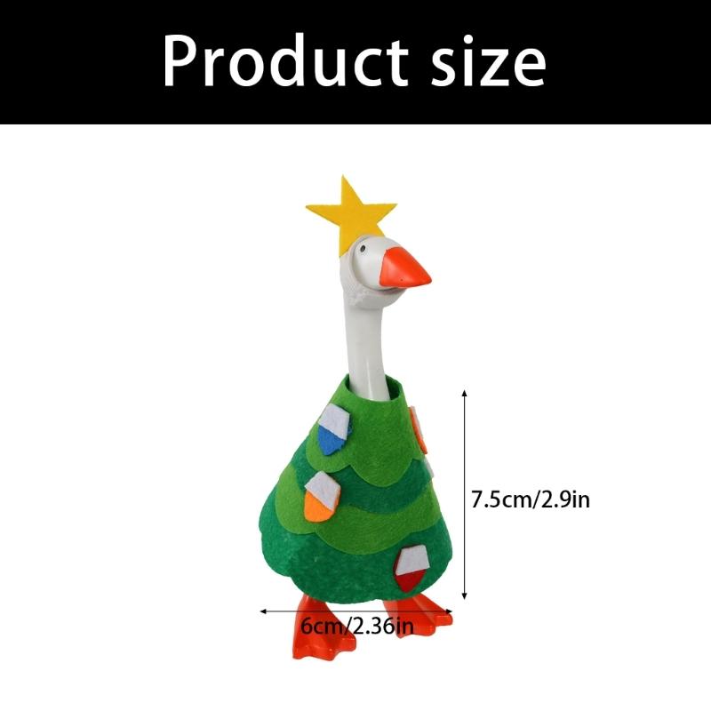 Weather Resistant Christmas Geese Outdoor Decoration For Porch Garden Patios Holiday Thanksgiving Accessory