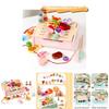 Wooden Kids Barbecue Grill Playset With Interactive Kitchen Toy For Family Fun