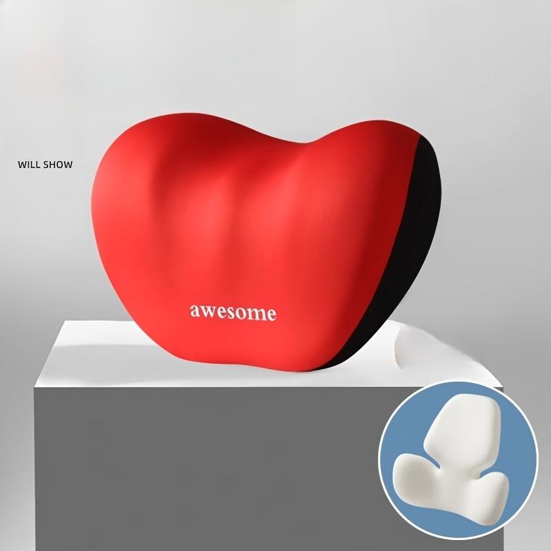Must-Have for Driving Comfort! Premium Memory Foam Lumbar Support Cushion - Ergonomic Back Pillow for Car Seat with Removable Breathable Cover