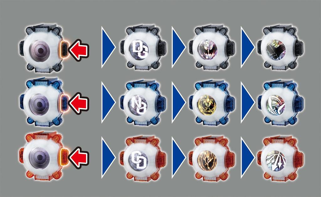 Kamen Rider Ghost DX Dark Ghost Napoleon Darwin Ghost Icon Set & &
