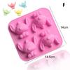 Cartoon Silicone Mold Baking Chocolate Soap Mould Cute Animal Cake Decorating Tool Cupcake Topper Kitchen Party Supply Gift