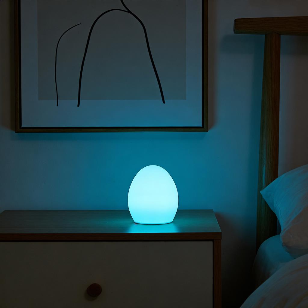 Kids Night Light, Baby Night Light, 7 Color Color Changing Modes & Stepless Dimming, Baby Room Night Light Rechargeable Egg Night Light,  Control