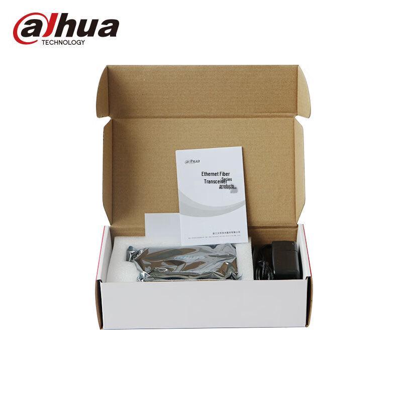 Dahua 100Mbps Single-Mode Single-Fiber Optic Transceiver Pair CN Plug (adapter Included)
