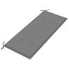 vidaXL Garden Bench with Cushion 120 Cm Solid Acacia Wood