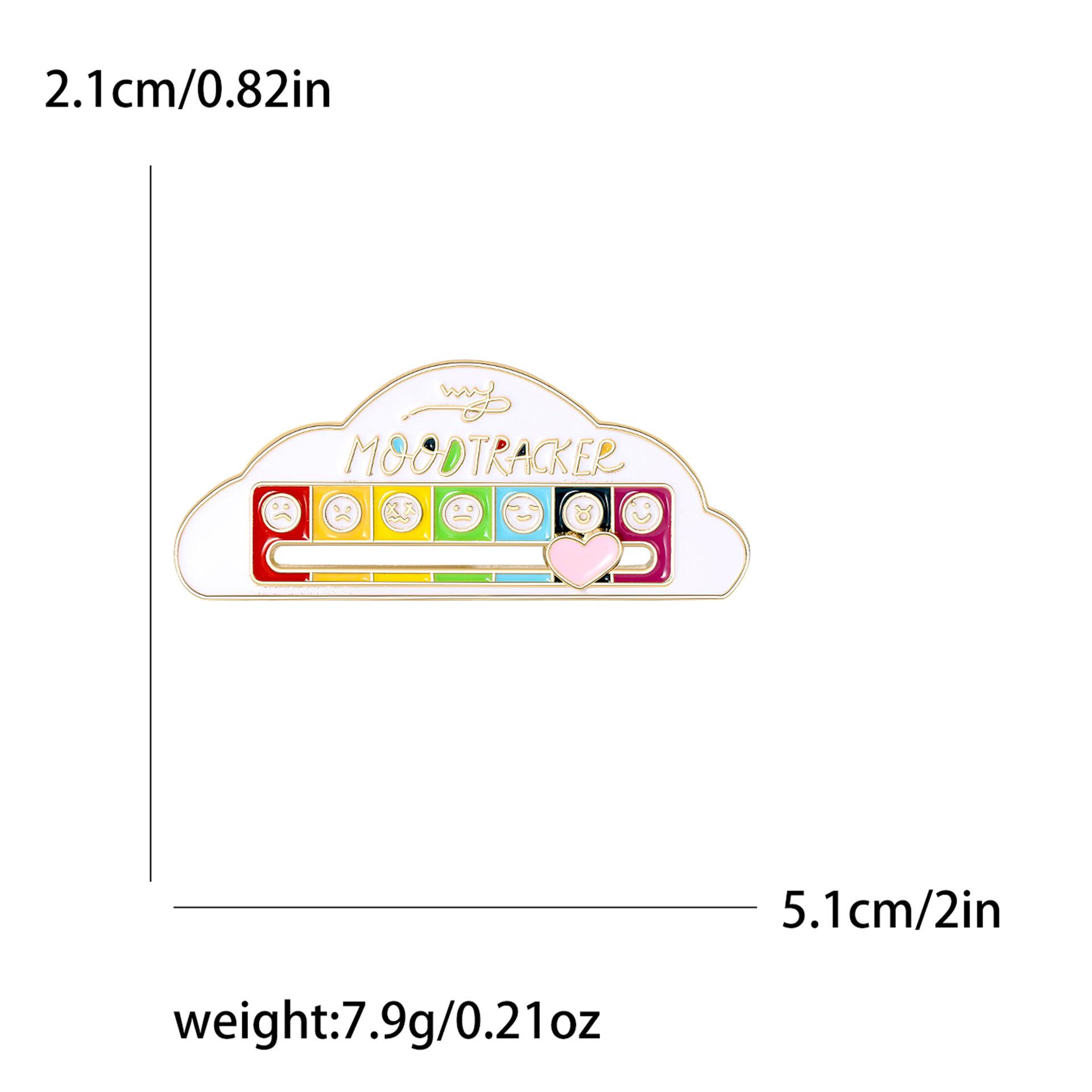 

Модная эмалевая брошь в виде облака настроения креативная мультяшная булавка женская одежда аксессуары корсаж соответствие