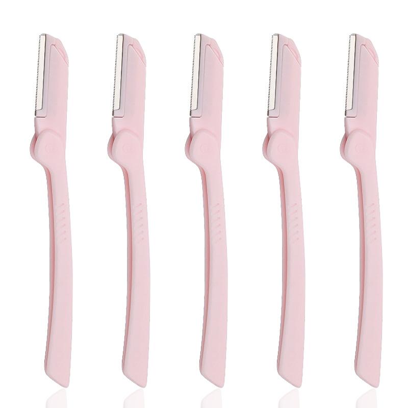 5/3pcs Ladies Face Shaver Eyebrow Trimmer Portable Face Razor Eye Brow Blades Shaping Scissors Hair Removal Beauty Tools