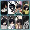 Anime T-Tomoko K-Kuroki Phone Case For IPhone12 13 14 15 16 17Pro Max Plus Classic Black Soft Shell