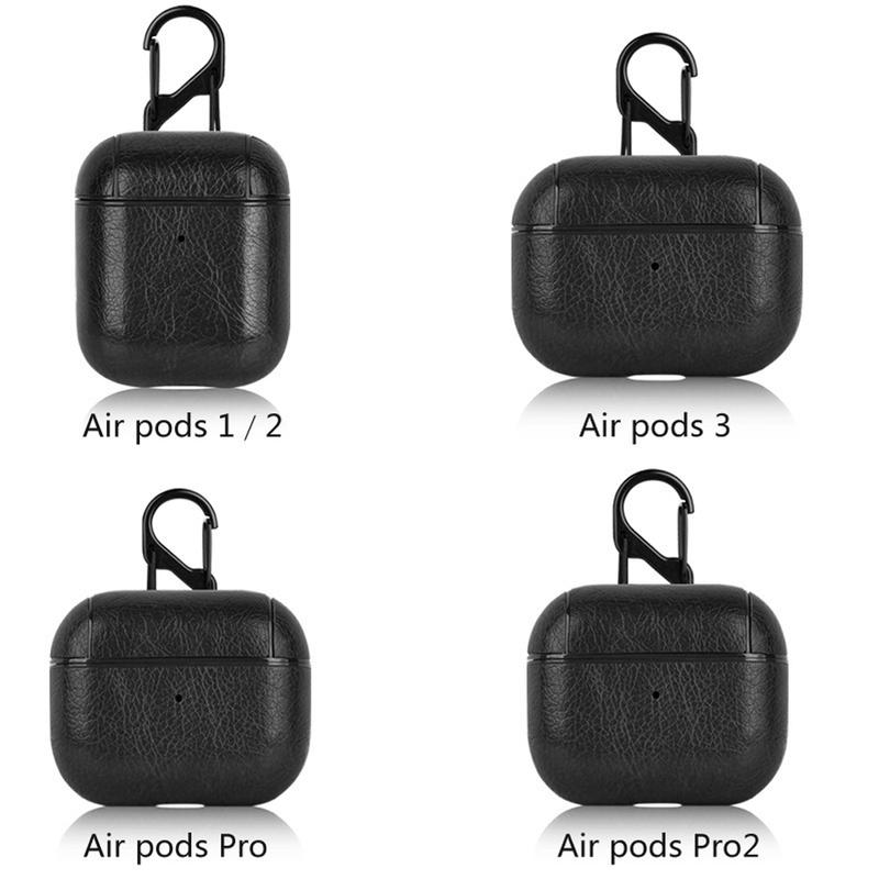 Leather PU Earphone Cover For AirPods 4 4th Gen Case For AirPods Pro 2 2nd Pro2 Cases For AirPods 3 2 1 Funda Headphone Coque