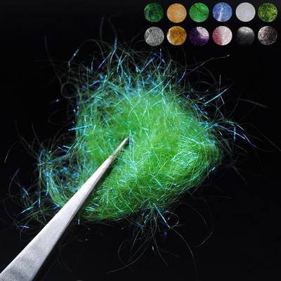 Fly Tying Ultra Fine Ice Dub Fiber per Ninfa Scud Gamberetti Materiale per legare Perla Oliva Nero Arancione Caddis Colore verde