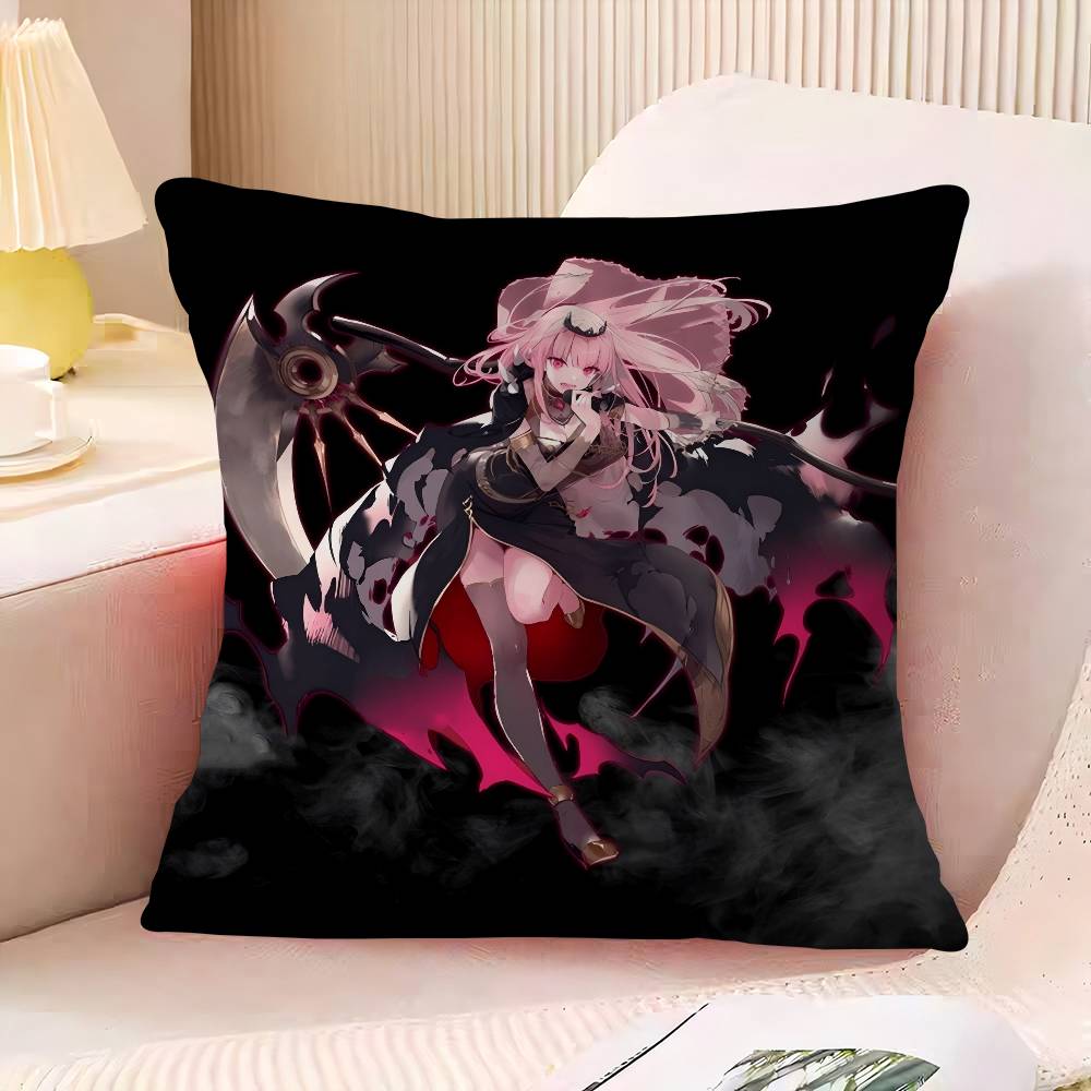 

C-Calliope M-Mori Pillow Anime Pillow Sofa Bed Head Pillow Cover Cushion Cover 45x45 Cm Fashion 16x16Inch