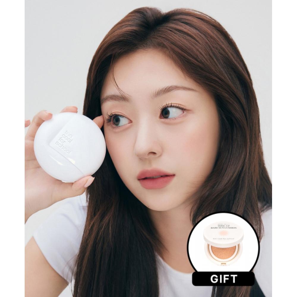 

Too Cool For School Fixing Cover Fit Cushion + Tone Up Sun Cushion + Water Bear Suncream Gift No. 17 porcelain